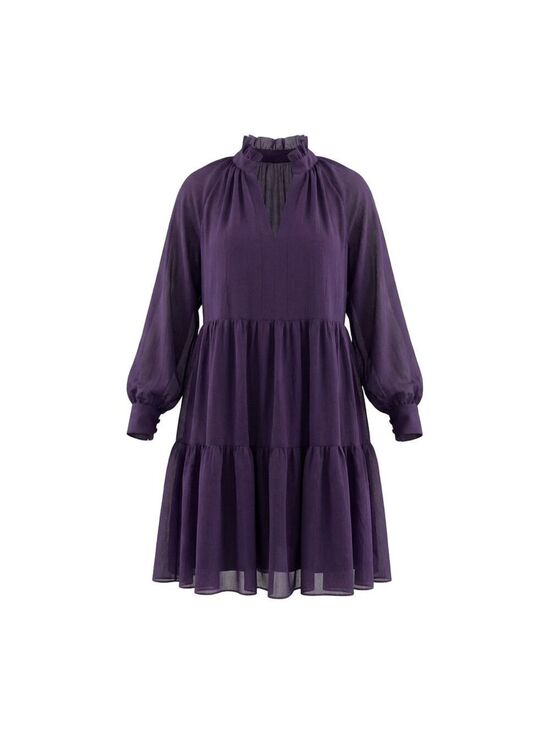 1 Brand Dresses & Skirts - 1 State Elegant Purple lined Tiered Babydoll Women's Dress sz Small
